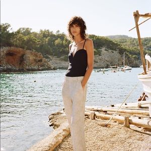 Zara sweetheart neckline body suit NWT